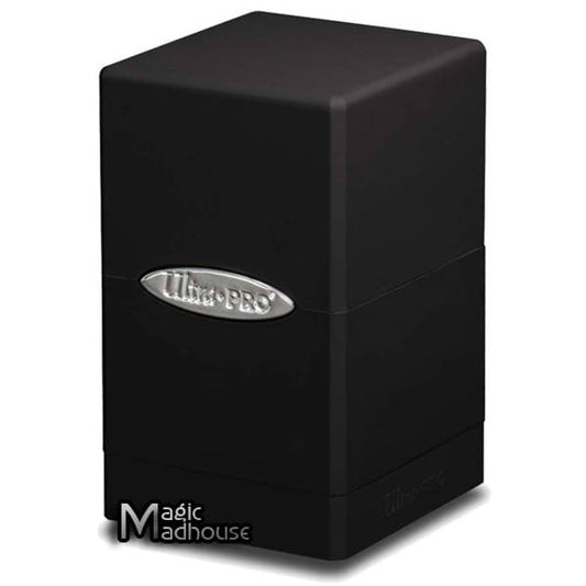 Black Satin Tower Deck Box