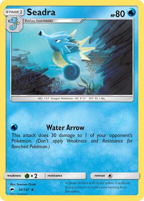 Preview image for the Seadra single card  for the collectable card game Pokemon.