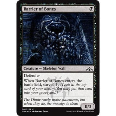 Magic single - Barrier of Bones (GRN)