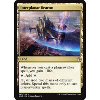 (FOIL)Magic Single - Interplanar Beacon (WAR)