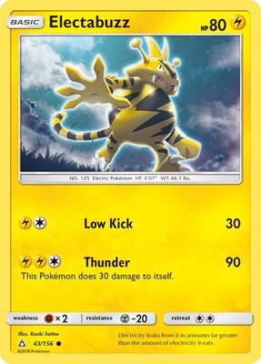 Preview image for the Electabuzz single card  for the collectable card game Pokemon.