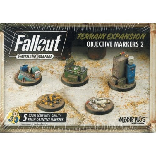 Fallout: Wasteland Warfare terrain expansion objective markers 2