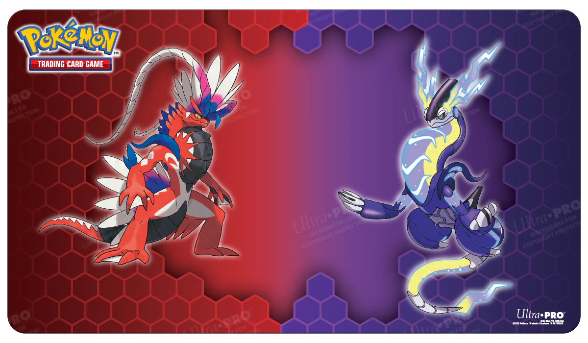 Pokemon Koraidon and Miraidon playmat