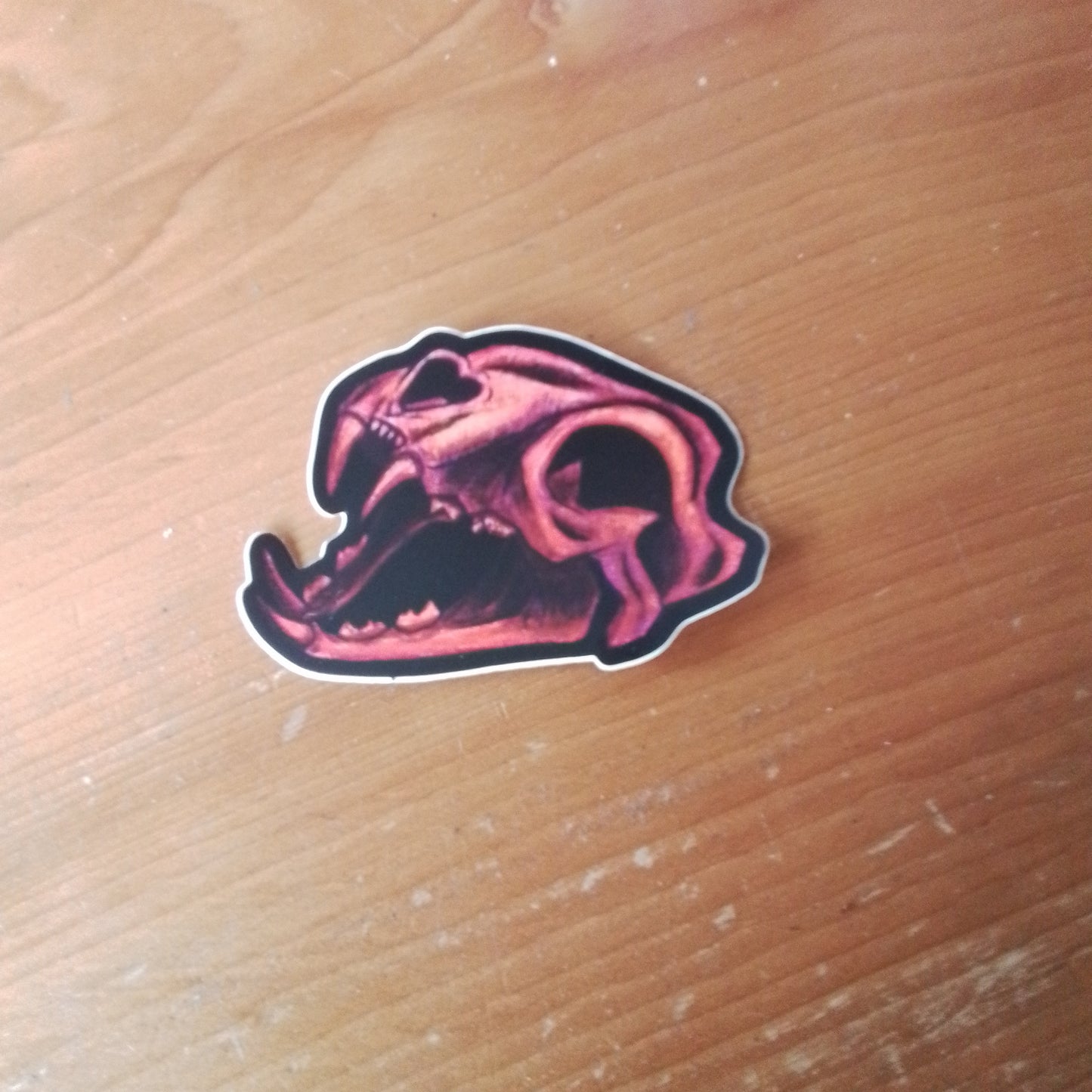 Sticker Cat Skull