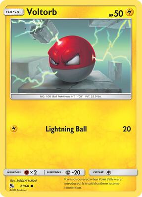 Preview image for the Voltorb single card  for the collectable card game Pokemon.