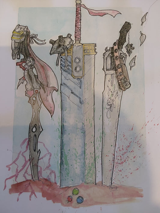 Three Steampunk Swords