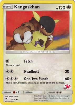 Preview image for the Kangaskhan - 55/70 (#53 Charizard Stamped) single card  for the collectable card game Pokemon.