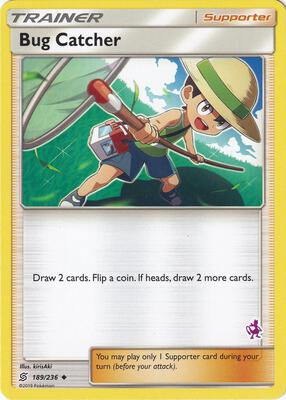 Preview image for the Bug Catcher - 189/236 (Mewtwo Stamped) single card  for the collectable card game Pokemon.