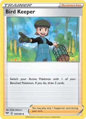 Preview image for the Bird Keeper single card  for the collectable card game Pokemon.