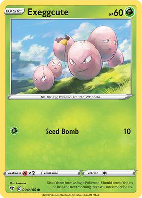 Preview image for the Exeggcute single card  for the collectable card game Pokemon.