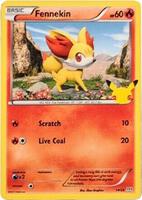 Preview image for the Fennekin - 14/25 single card  for the collectable card game Pokemon.