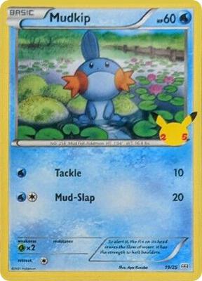 Preview image for the Mudkip - 19/25 single card  for the collectable card game Pokemon.