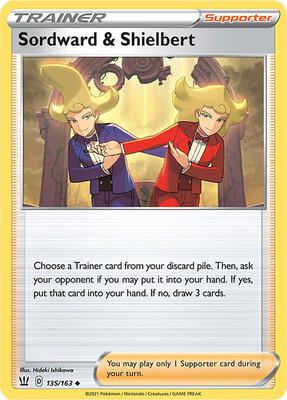 Preview image for the Sordward & Shielbert single card  for the collectable card game Pokemon.