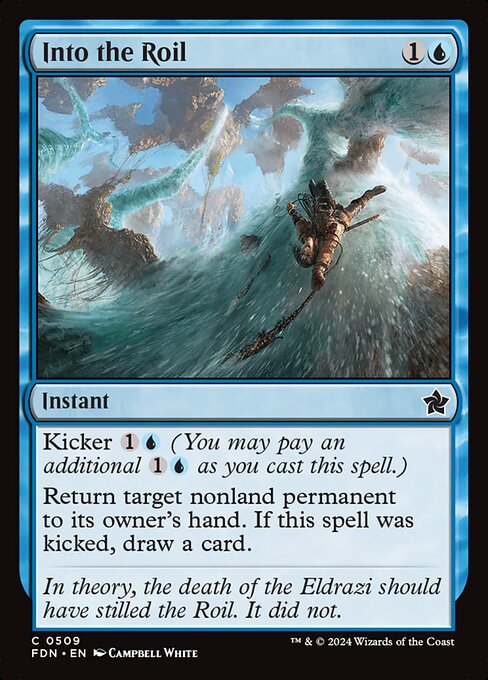 Preview image for the Into the Roil single card for the collectable card game Magic: The Gathering.