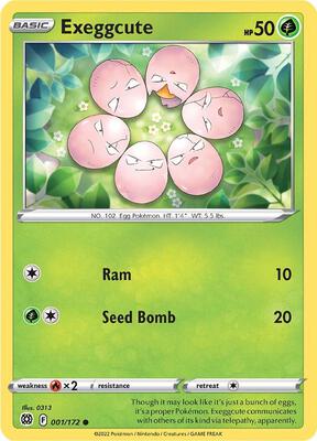Preview image for the Exeggcute single card  for the collectable card game Pokemon.