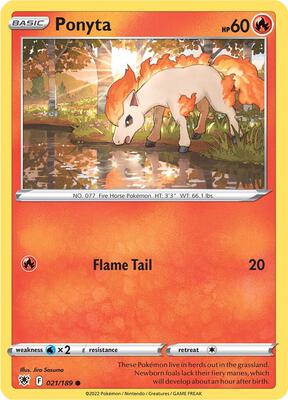 Preview image for the Ponyta single card  for the collectable card game Pokemon.
