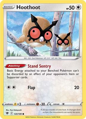 Preview image for the Hoothoot single card  for the collectable card game Pokemon.