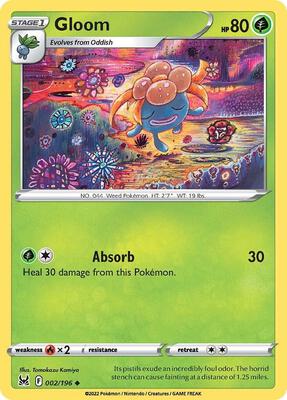 Preview image for the Gloom single card  for the collectable card game Pokemon.