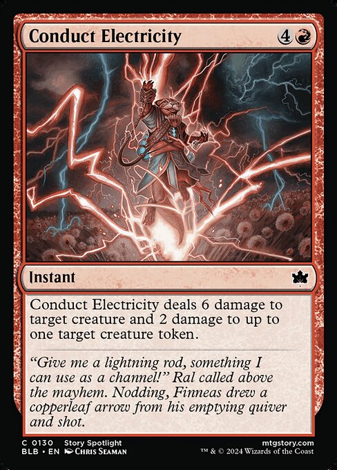 Preview image for the Conduct Electricity single card for the collectable card game Magic: The Gathering.