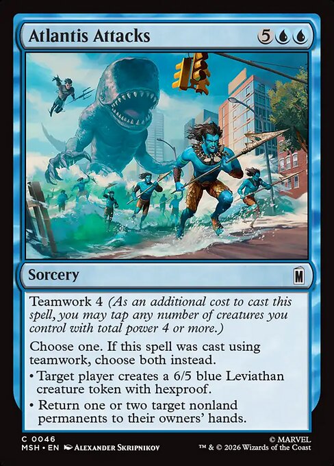 Preview image for the Atlantis Attacks single card for the collectable card game Magic: The Gathering.