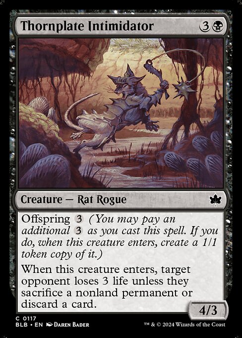 Preview image for the Thornplate Intimidator single card for the collectable card game Magic: The Gathering.