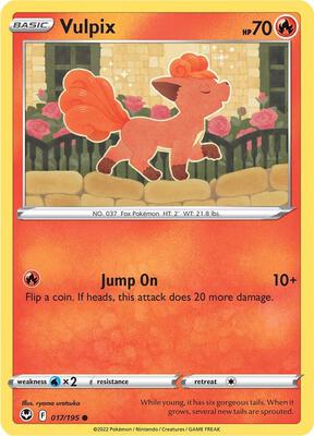 Preview image for the Vulpix single card  for the collectable card game Pokemon.
