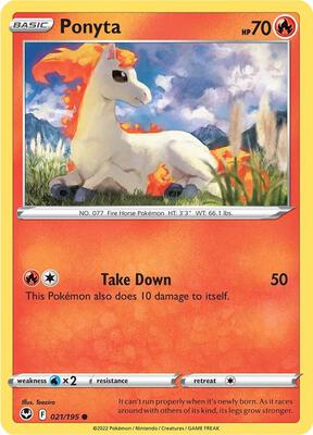 Preview image for the Ponyta single card  for the collectable card game Pokemon.