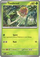 Preview image for the Toedscool - 025/198 single card for the collectable card game Pokemon.