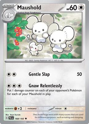 Preview image for the Maushold single card  for the collectable card game Pokemon.