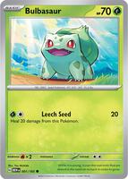 Preview image for the Bulbasaur - 001/165 single card for the collectable card game Pokemon.