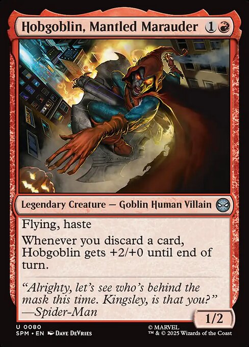 Preview image for the Hobgoblin, Mantled Marauder single card for the collectable card game Magic: The Gathering.