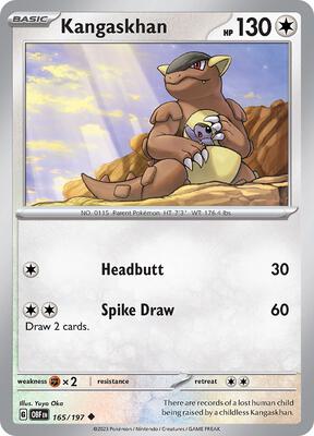 Preview image for the Kangaskhan single card for the collectable card game Pokemon.