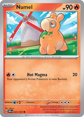 Preview image for the Numel single card for the collectable card game Pokemon.