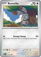Preview image for the Bunnelby single card for the collectable card game Pokemon.