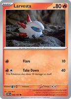 Preview image for the Larvesta single card  for the collectable card game Pokemon.