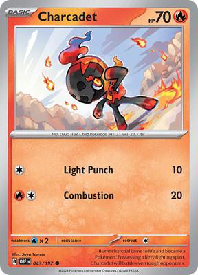Preview image for the Charcadet single card for the collectable card game Pokemon.