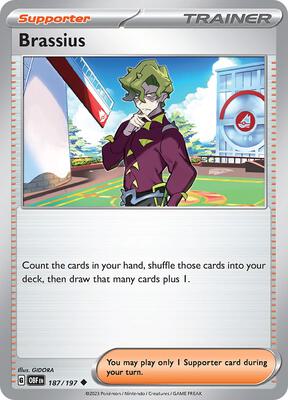 Preview image for the Brassius single card for the collectable card game Pokemon.