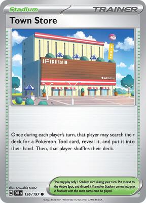 Preview image for the Town Store single card for the collectable card game Pokemon.