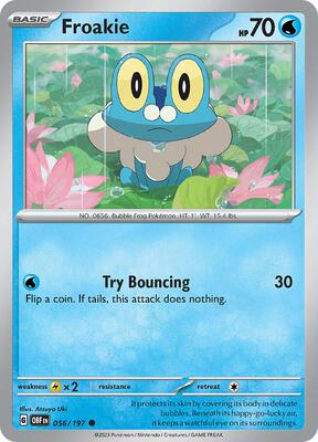 Preview image for the Froakie single card for the collectable card game Pokemon.
