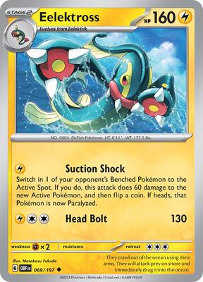 Preview image for the Eelektross single card for the collectable card game Pokemon.