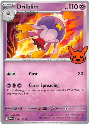Preview image for the Drifblim single card for the collectable card game Pokemon.