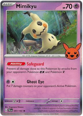 Preview image for the Mimikyu single card  for the collectable card game Pokemon.