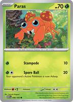 Preview image for the Paras single card for the collectable card game Pokemon.