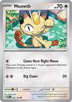 Preview image for the Meowth single card for the collectable card game Pokemon.