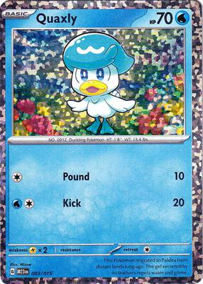 Preview image for the Quaxly single card  for the collectable card game Pokemon.