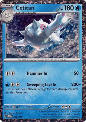 Preview image for the Cetitan single card  for the collectable card game Pokemon.