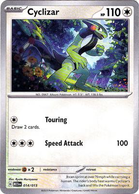 Preview image for the Cyclizar single card  for the collectable card game Pokemon.