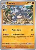Preview image for the Rhydon single card for the collectable card game Pokemon.