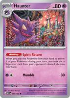 Preview image for the Haunter single card for the collectable card game Pokemon.