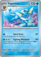 Preview image for the Vaporeon single card for the collectable card game Pokemon.